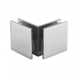 GC90-B2  Standard Duty Square Edge Double Sided 90 Degree Glass to Glass Fixed Bracket