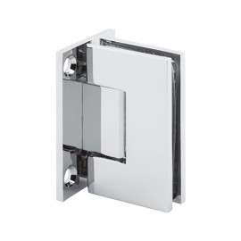 Glass to Wall T Shape 90° Shower Hinge with Full Back Plate