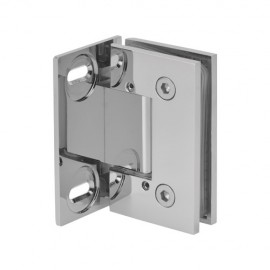 Wall Mount L Shape Full Back Plate Shower Hinge with Cover